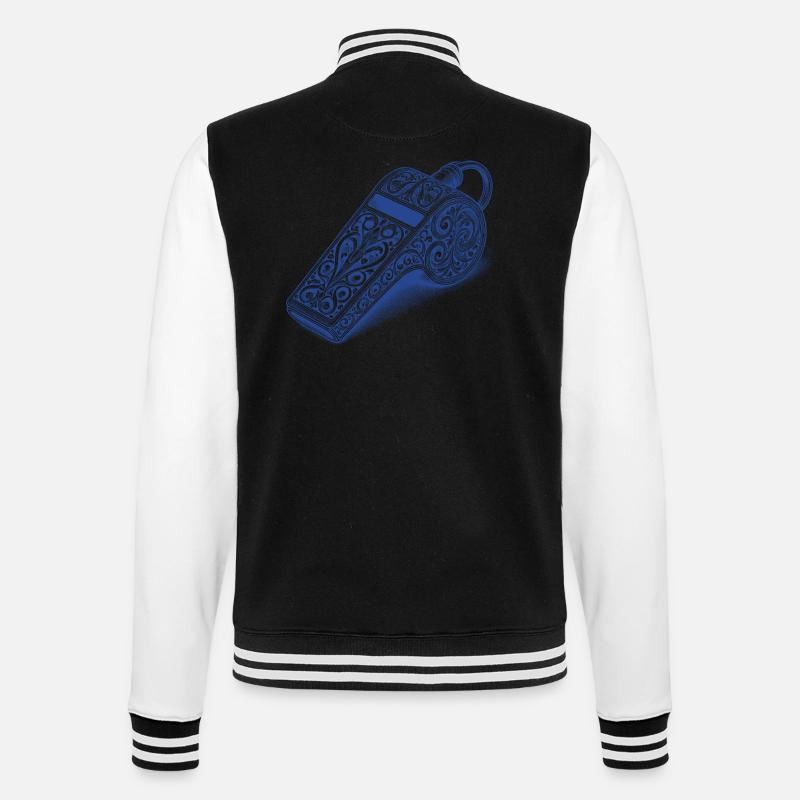 Trillerpfeife - College-Sweatjacke - Schwarz/Weiß