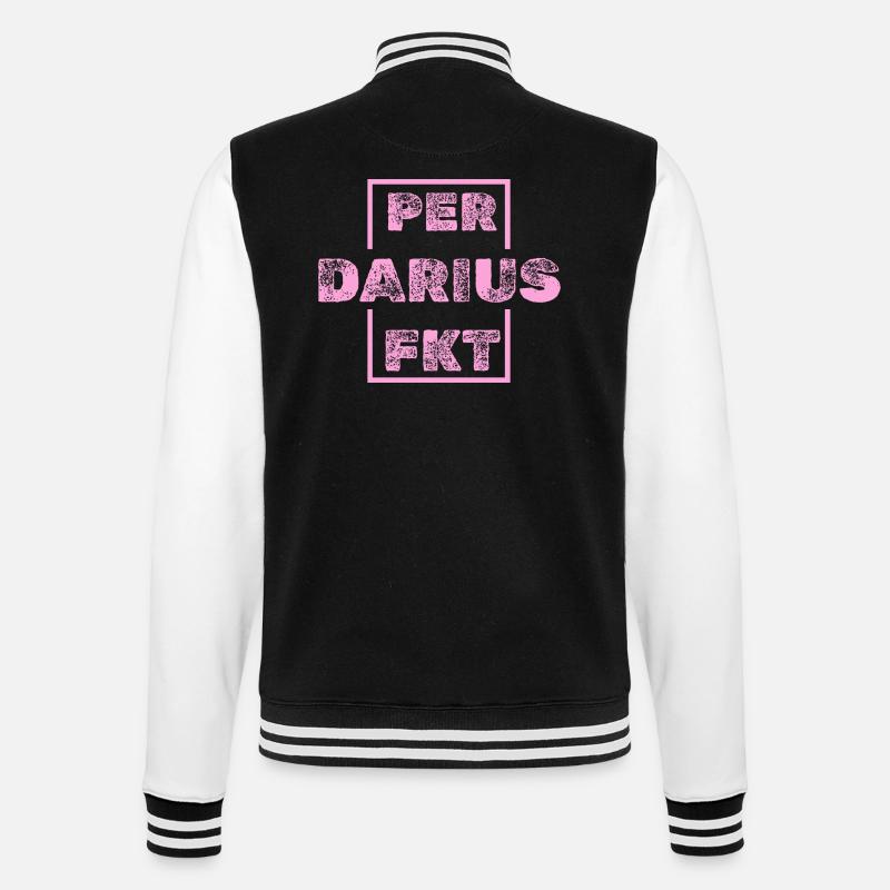 Darius Darius - Veste Teddy - noir/blanc
