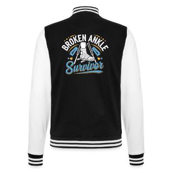 Broken Ankle Survivor 4 - College-Sweatjacke - Schwarz/Weiß - Hinten - Marisol (170cm)