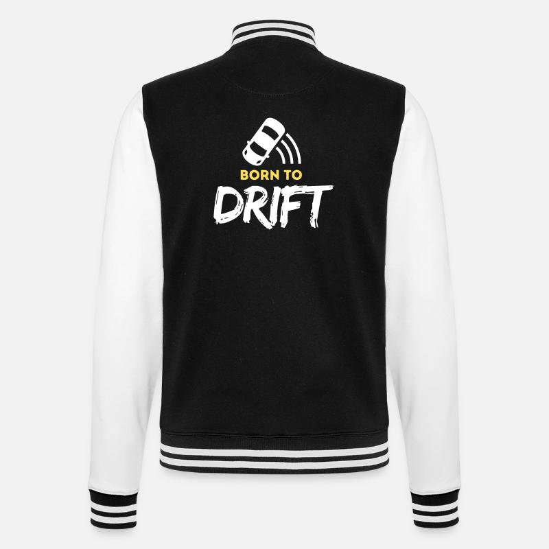 Né pour le drift - Veste Teddy - noir/blanc