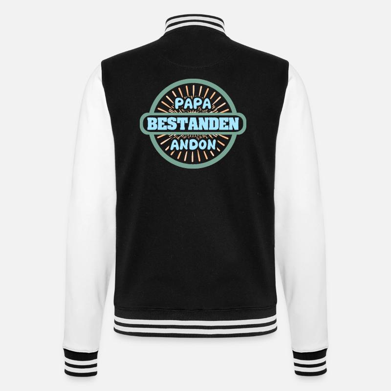 First name Andon - College Sweat Jacket - black/white