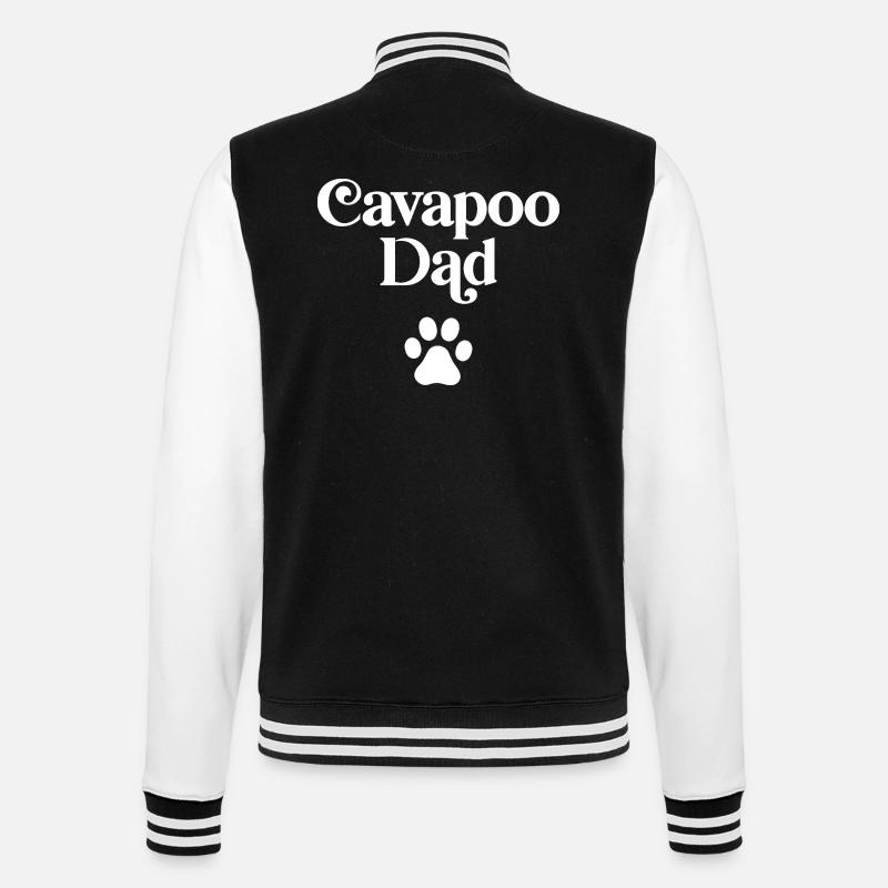 Papa Cavapoo - Veste Teddy - noir/blanc