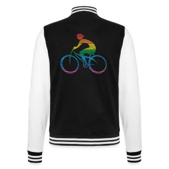 Radfahrer - College-Sweatjacke - Schwarz/Weiß - Hinten - Marisol (170cm)