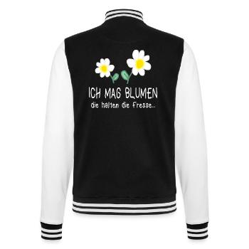 Garten Blumen Gartenarbeit Lustige Sprüche - College-Sweatjacke - Schwarz/Weiß - Hinten - Marisol (170cm)