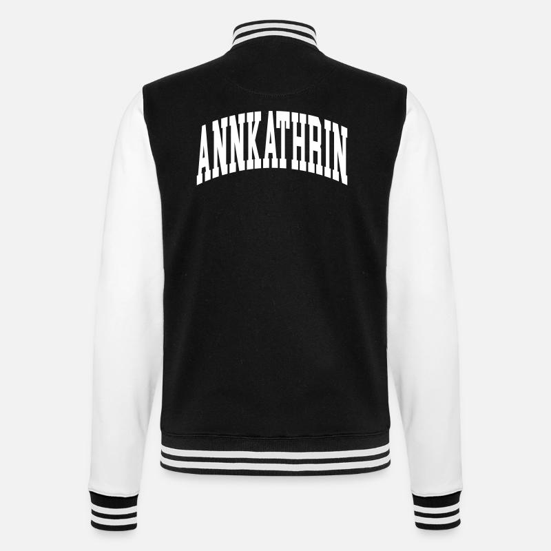 Annkathrin - College Sweat Jacket - black/white
