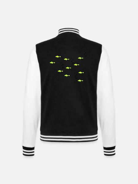 10 kleine Fische - College-Sweatjacke - Schwarz/Weiß