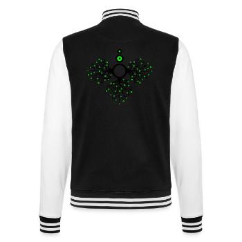 Kreiseadler_2f - College Sweat Jacket - black/white - Back - Marisol (170cm)