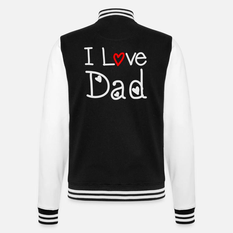 Dad - College Sweat Jacket - black/white