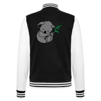 Koala - College-Sweatjacke - Schwarz/Weiß - Hinten - Marisol (170cm)