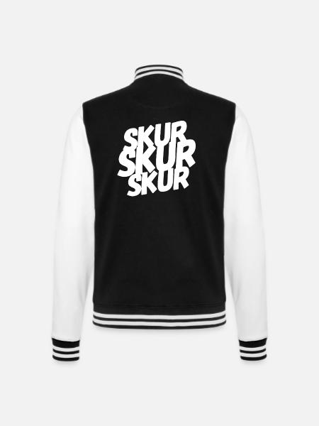 SKUR - College Sweat Jacket - black/white