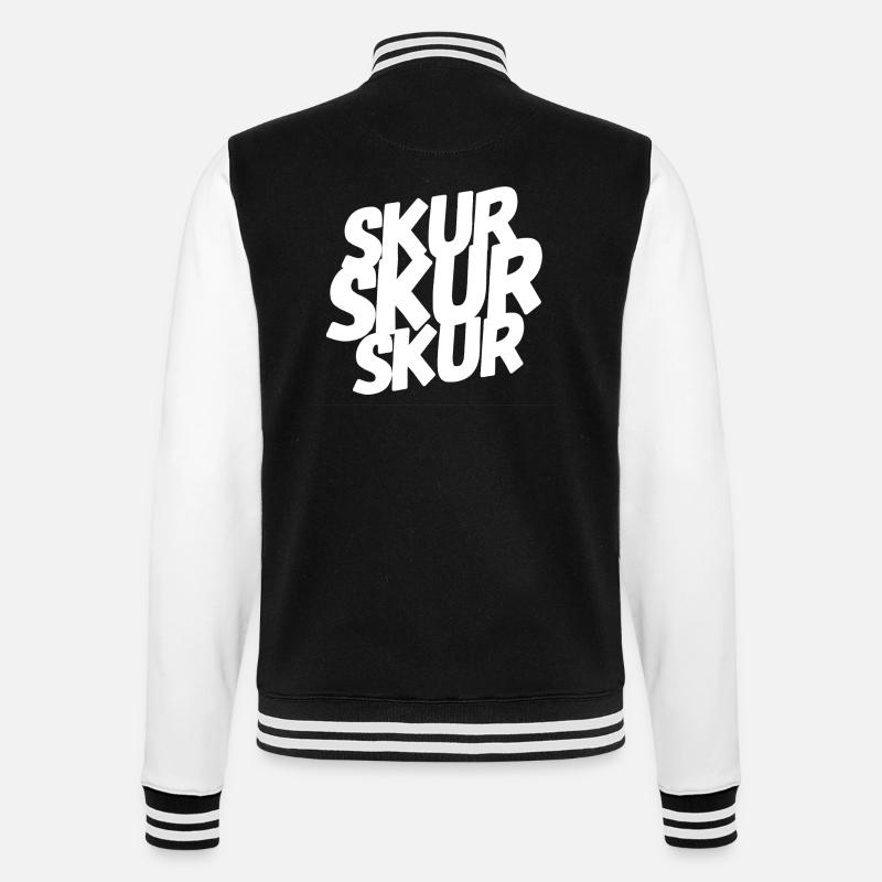 SKUR - College Sweat Jacket - black/white