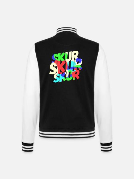 SKUR - College Sweat Jacket - black/white