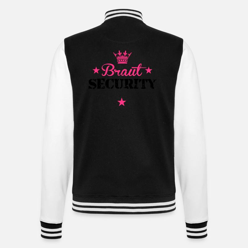 braut_security_5_2f_ - College-Sweatjacke - Schwarz/Weiß