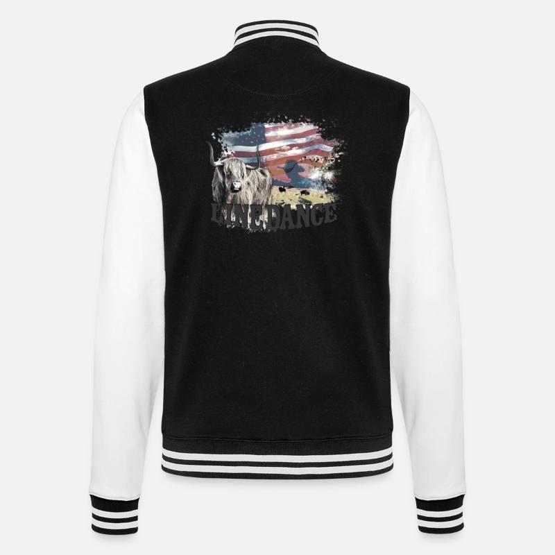 kl_linedance23a - Veste Teddy - noir/blanc