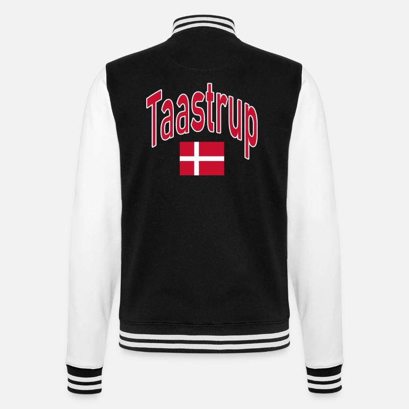 Drapeau du Taastrup Danemark - Veste Teddy - noir/blanc