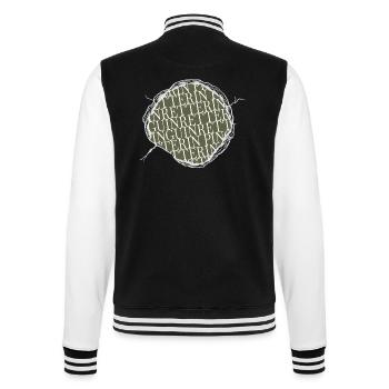 tierliebe confetti friends fährte humor - College-Sweatjacke - Schwarz/Weiß - Hinten - Marisol (170cm)