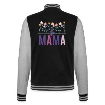 T-shirt de la fête des mères des mamans - Veste Teddy - noir/gris chiné - Dos - Marisol (170cm)
