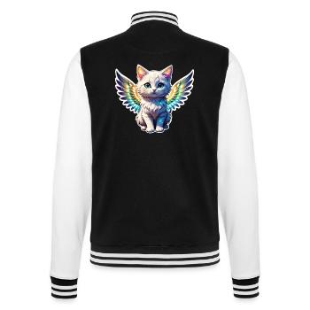 chat avec des ailes - Veste Teddy - noir/blanc - Dos - Marisol (170cm)