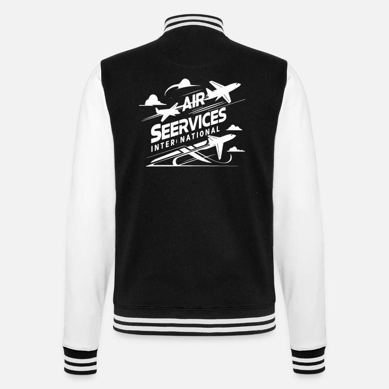 Services aériens à l’international - Veste Teddy - noir/blanc