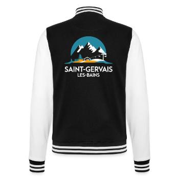 Saint-Gervais-les-Bains - Alpes - Veste Teddy - noir/blanc - Dos - Marisol (170cm)