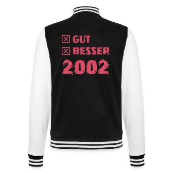 Good 2002 - College Sweat Jacket - black/white - Back - Marisol (170cm)