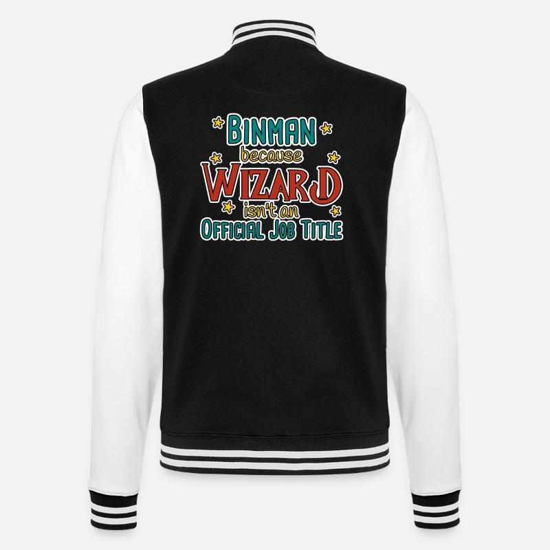 Sorcier Binman - Veste Teddy - noir/blanc