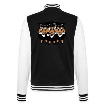 3 Sheep Certificate College Abi Three Students Team - College Sweat Jacket - black/white - Back - Marisol (170cm)