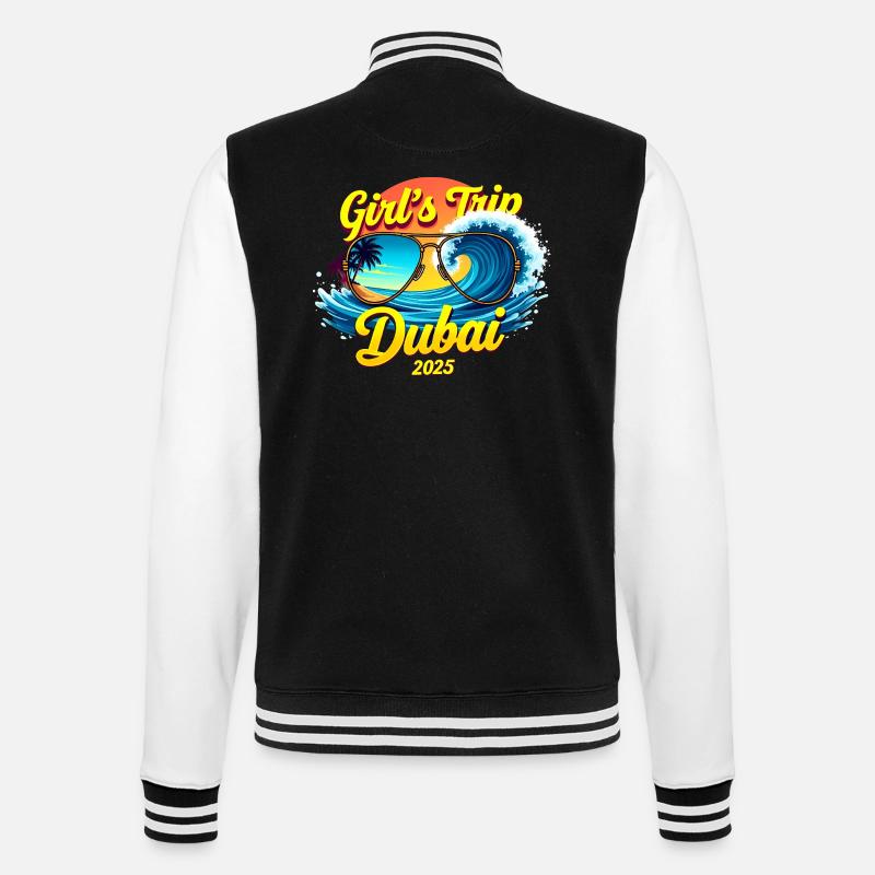 Week-end d’anniversaire Dubaï 2025 - Veste Teddy - noir/blanc