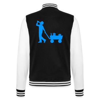 Father’s Day - College Sweat Jacket - black/white - Back - Marisol (170cm)