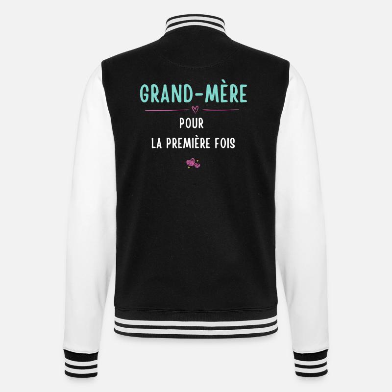 Première Fois Grand-mère - Veste Teddy - noir/blanc