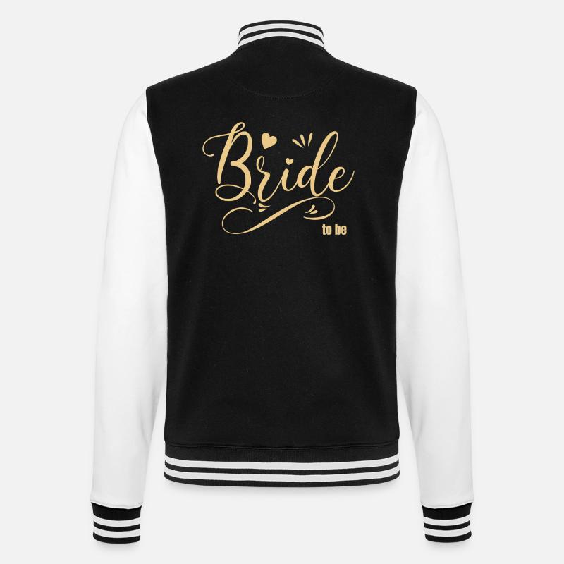 Future mariée en or - Veste Teddy - noir/blanc