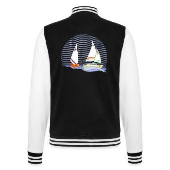 Segelboot - College-Sweatjacke - Schwarz/Weiß - Hinten - Marisol (170cm)