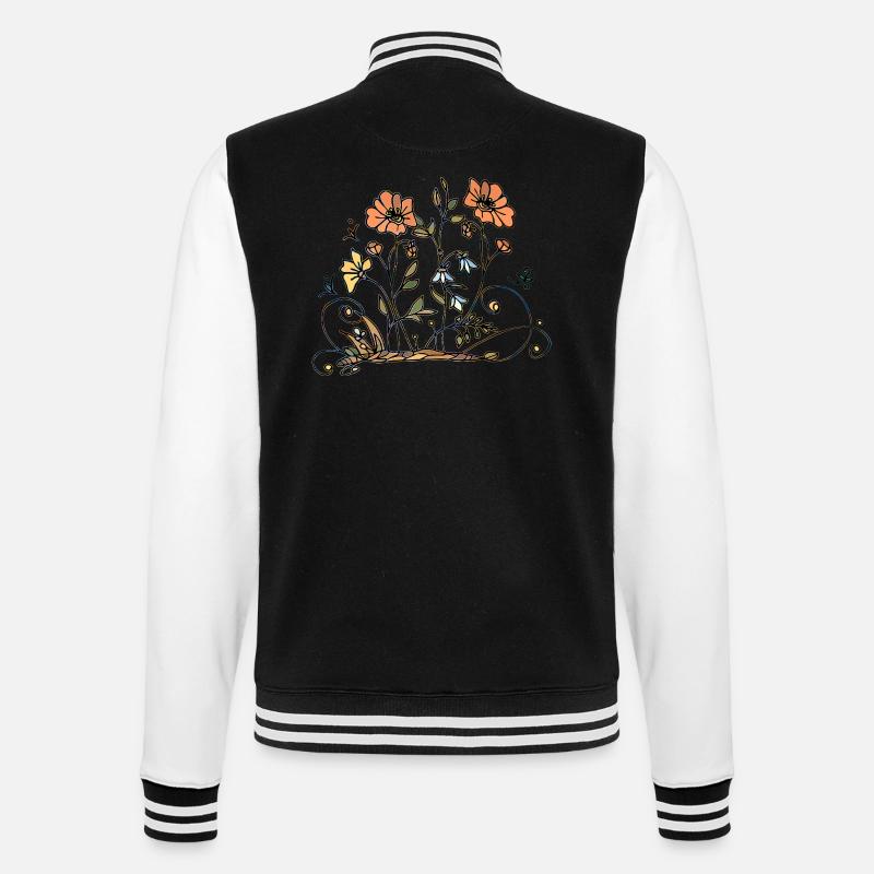 Fleur - Veste Teddy - noir/blanc