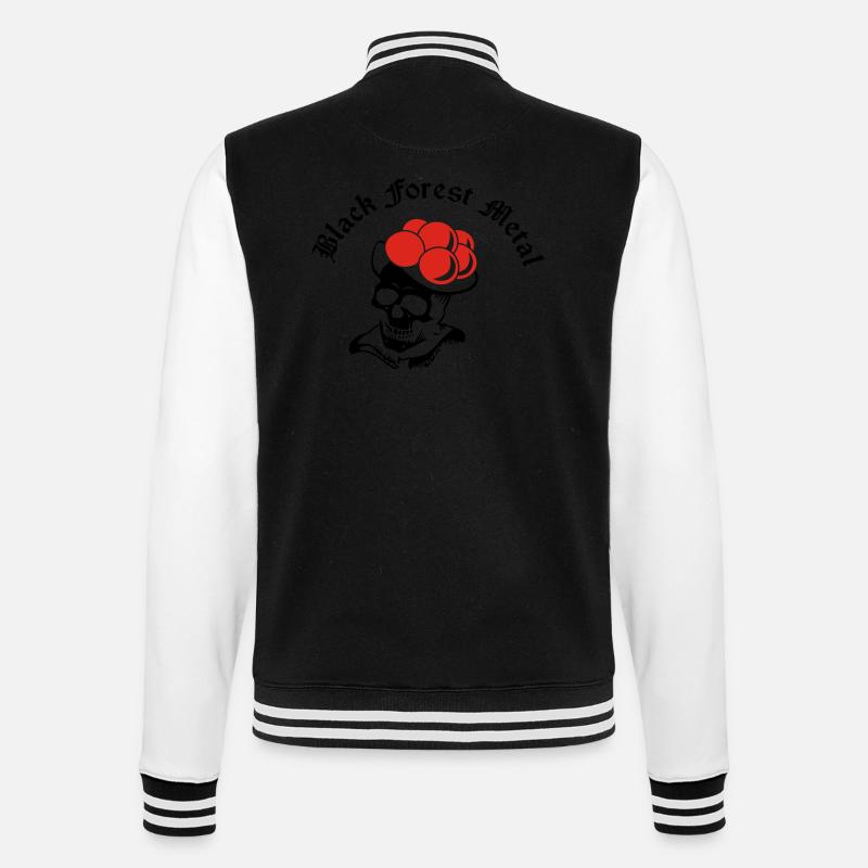 Black Forest Metal - College Sweat Jacket - black/white