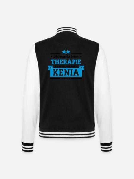 Nur nach Kenia - College-Sweatjacke - Schwarz/Weiß