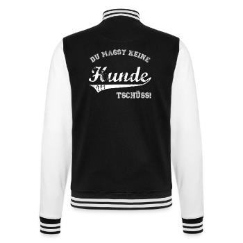 Hund - College-Sweatjacke - Schwarz/Weiß - Hinten - Marisol (170cm)