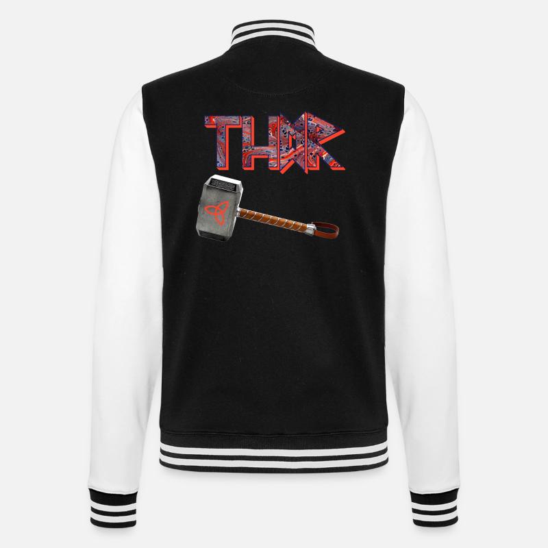 thor mjölnir e 261 - Veste Teddy - noir/blanc