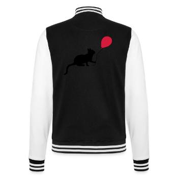 Red Balloon Kitten Plays - College Sweat Jacket - black/white - Back - Marisol (170cm)