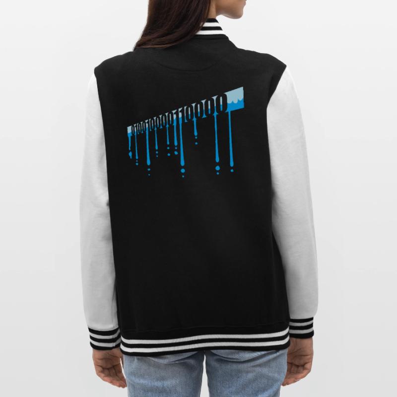 Binary Code Program Language College Sweat Jacket