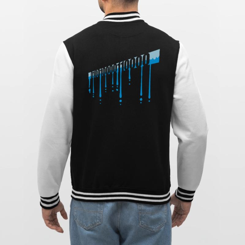 Binary Code Program Language College Sweat Jacket