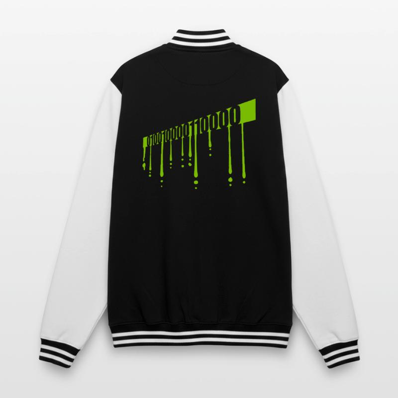Binary Code Program Language College Sweat Jacket