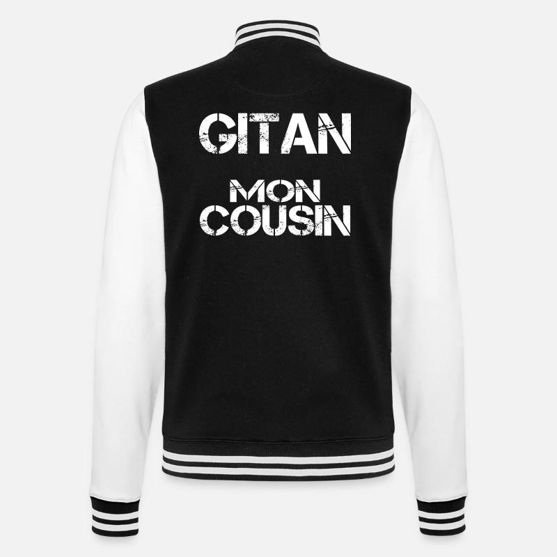 Gitan mon cousin - Veste Teddy - noir/blanc