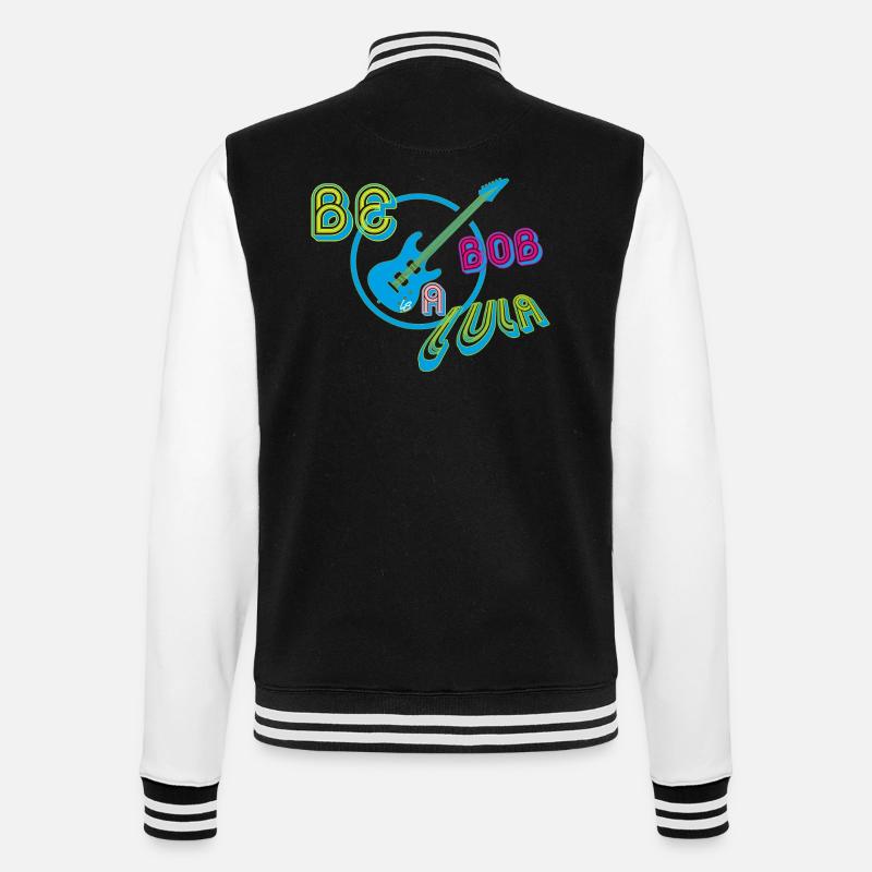 Be Bob a lula - College Sweat Jacket - black/white