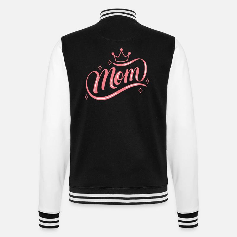 sidback unltd. - Queen Mom - College-Sweatjacke - Schwarz/Weiß