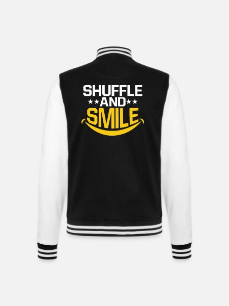 Shuffle And Smile Tap Dance Tap Dancer - College-Sweatjacke - Schwarz/Weiß