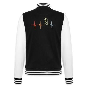 Archer Girls ECG Line - College Sweat Jacket - black/white - Back - Marisol (170cm)