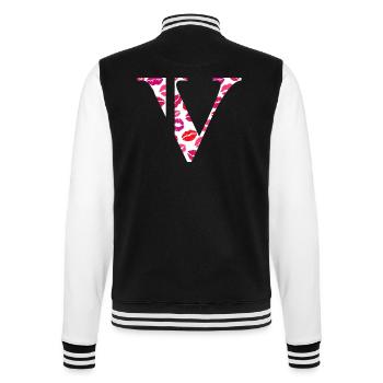 Lettre v bisous - Veste Teddy - noir/blanc - Dos - Marisol (170cm)