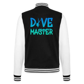 Dive Master - College-Sweatjacke - Schwarz/Weiß - Hinten - Marisol (170cm)