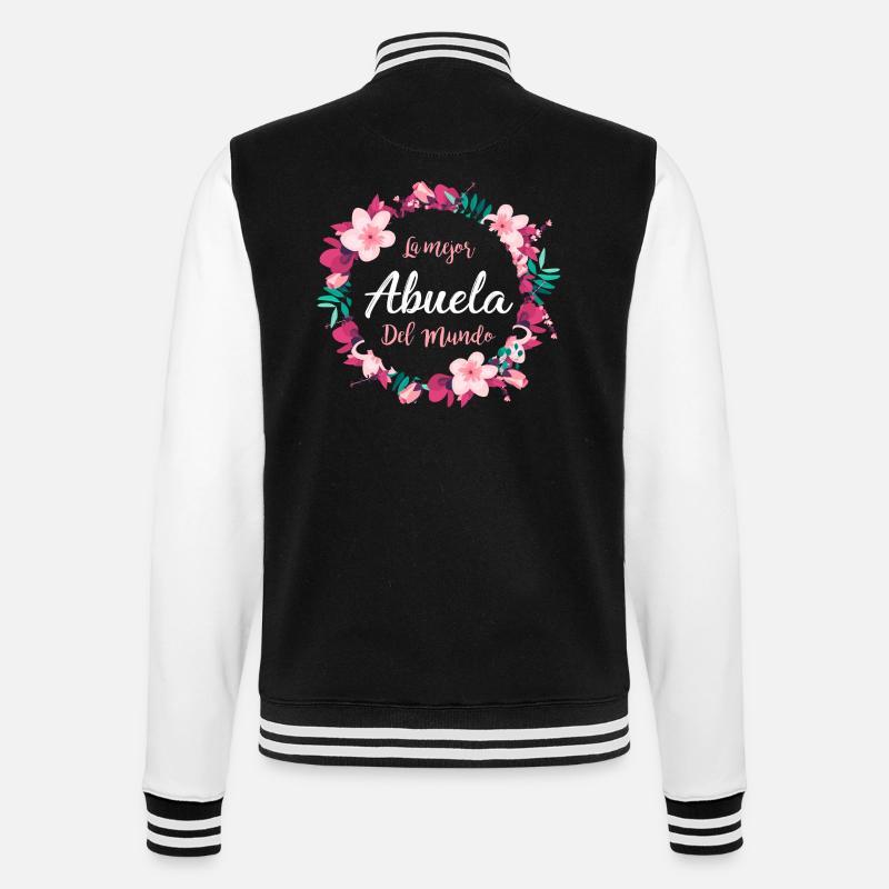 Die beste Großmutter der Welt - College-Sweatjacke - Schwarz/Weiß