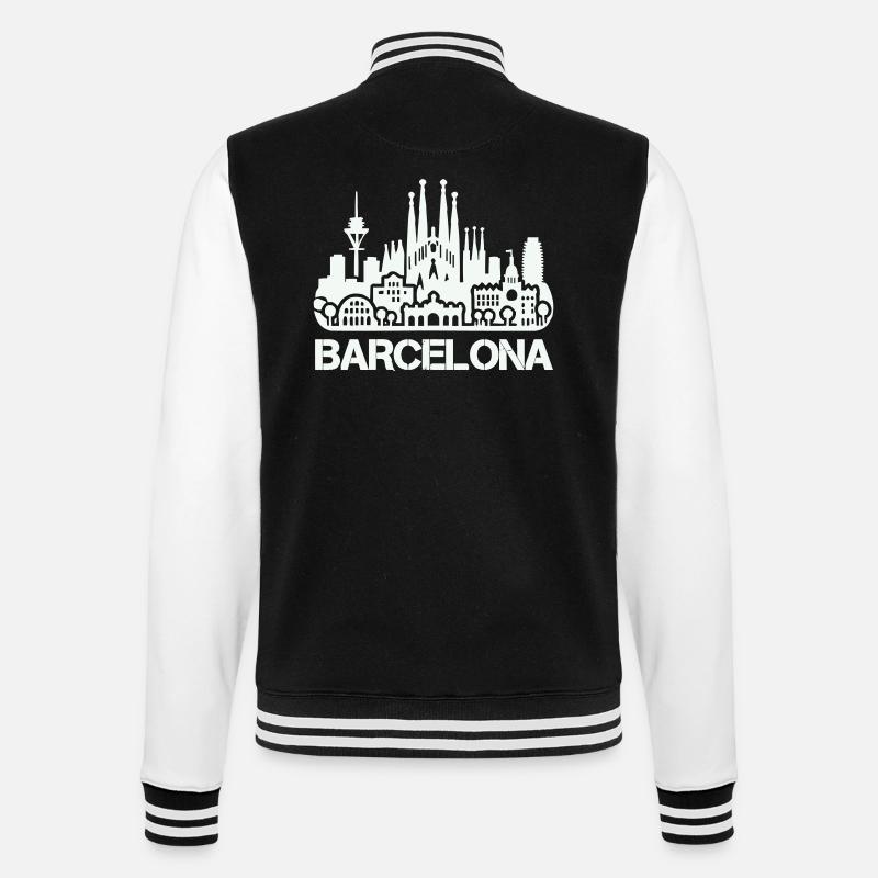 Horizon de Barcelone - Veste Teddy - noir/blanc